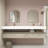 Alysa 84" Wall-Mounted Double Bathroom Vanity Set-71095564