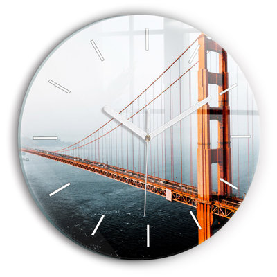 Glass Wall Clock