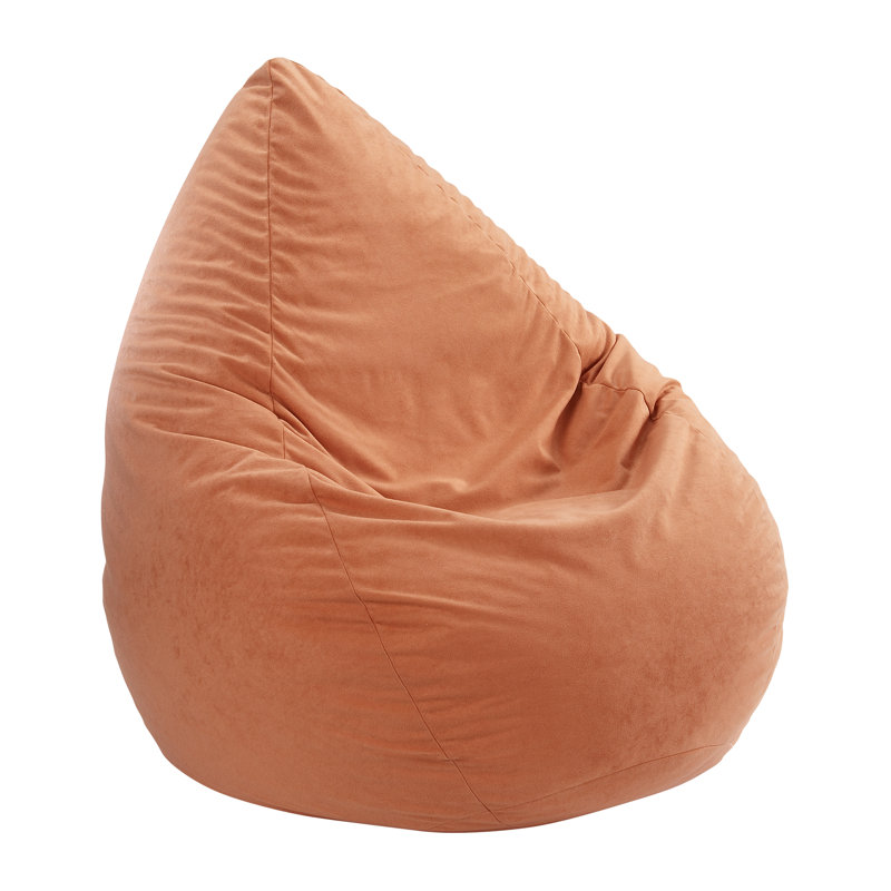 Bean Bag Chair, 90cm H, Red, 100% polyester