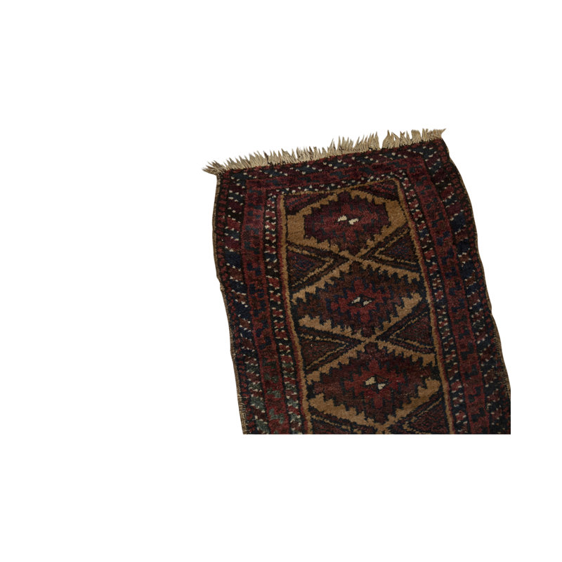 Tapis ivoire et rouge noué à la main de haute qualité