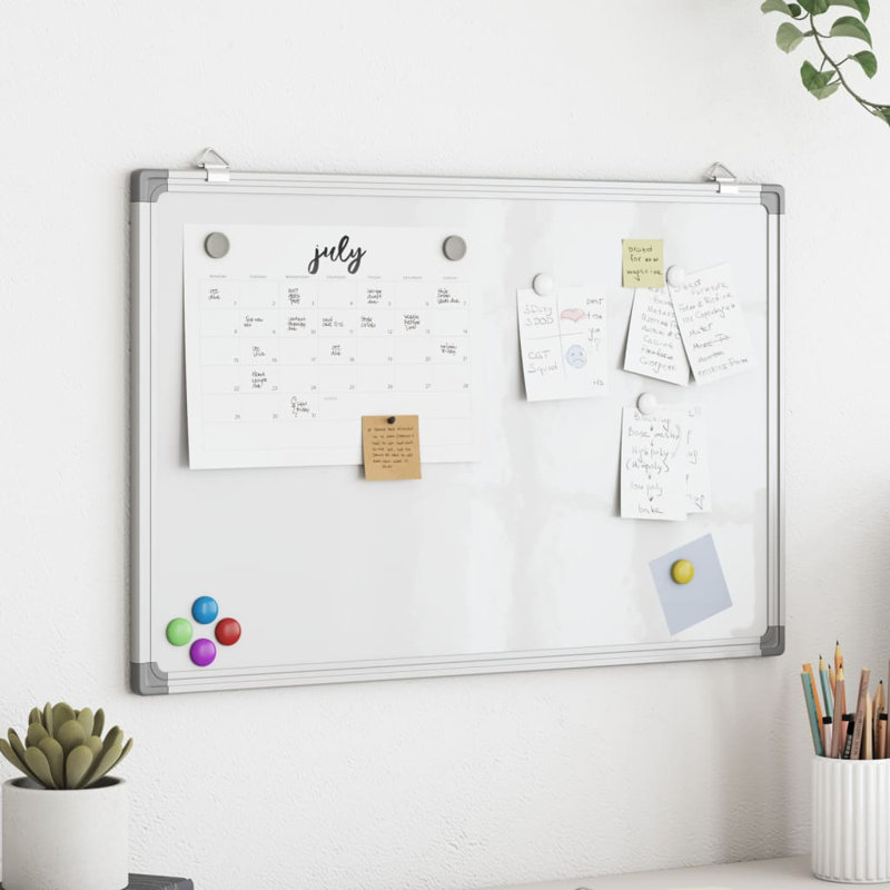  Magnetic Whiteboard 1.7 Cm Aluminium, 60 cm x 60cm x 1.7cm