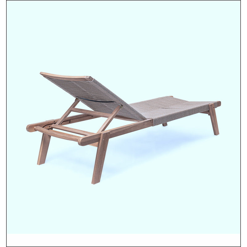 Chaise longue d'extérieur en corde Catania