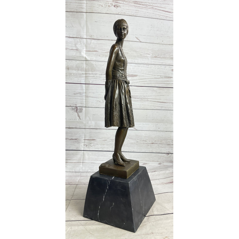 Sculpture femme victorienne britannique Britani