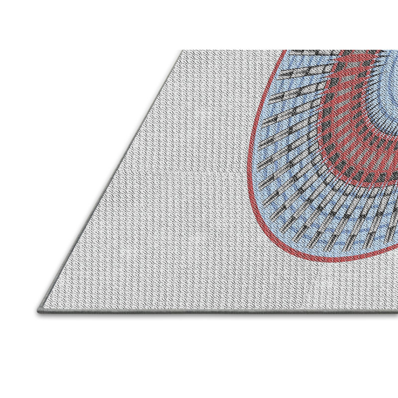 Abstract Indoor Rug, Rectangle 7' x 10'