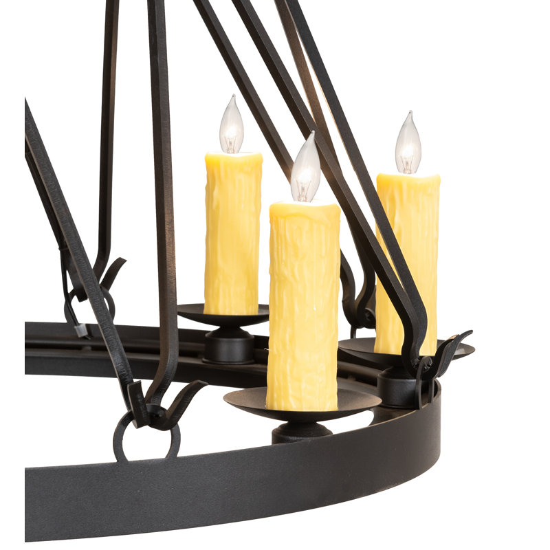 Lustre 12 lumières à deux niveaux Ahmyah