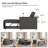 Yasuro 53''W Modern Channel Tufted Sleeper Sofa With Built-In USB Port and Mobile Phone Holder-346608266