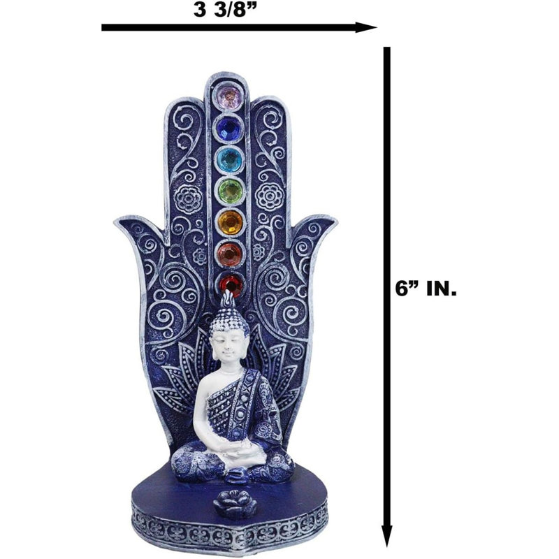 Figurine bleue porte-encens Nirvana Hamsa