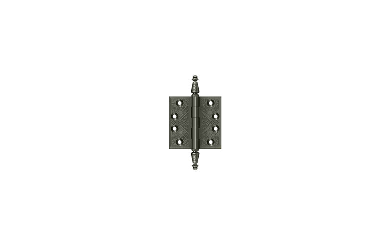 3.5'' x 3.5'' Butt Bearing Hinge, Antique Nickel