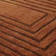 Orlie Geometric Handmade Tufted Wool Copper Area Rug