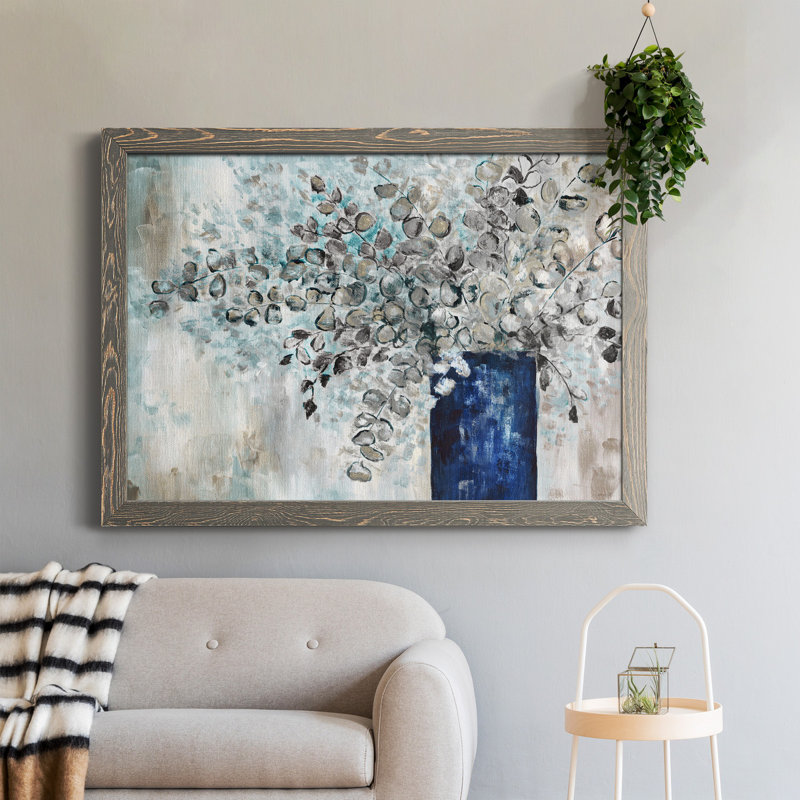 «Eucalyptus réformé», reproduction d'art sur toile encadrée, Gris, H 31 po x l 44 po x P 0,75 po