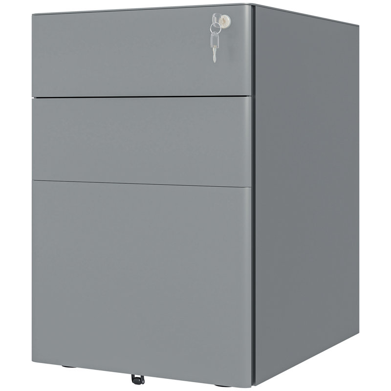 Hinkel 39cm Wide 3 -Drawer File Cabinet