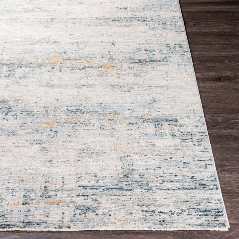 Tapis crème / gris clair, Rectangle 9 pi x 12 pi 2 po