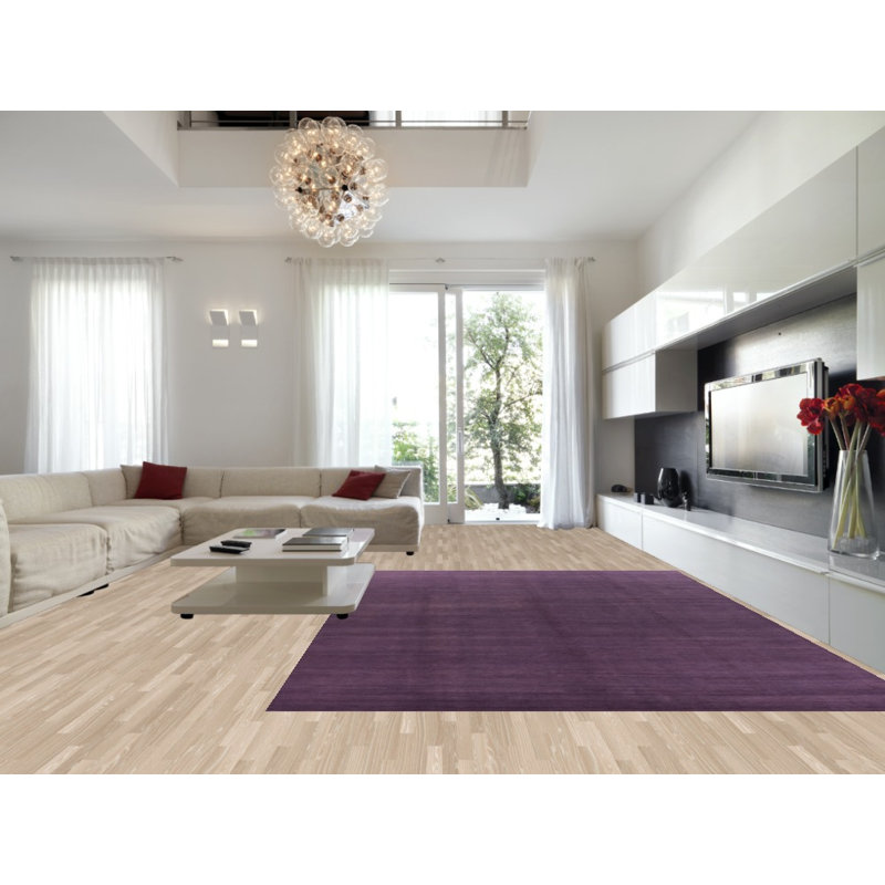 Tapis mauve moderne Gabbeh 10x14