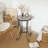 Patio Side Table with Shelf