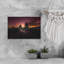 Prague Evening Trails Colorful Dramatic Abstract Architecture City Wall Art Print 1 Piece Wrapped Canvas Wall Art-2142218006