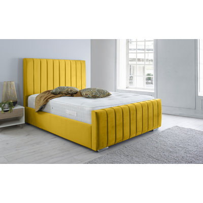 Akhari Upholstered Velvet Bed