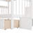 Bedroom Stairway Bunk Bed In White, Full - Over Full, Drawer, Storage, Guard Rail, Solid Pine Legs, Assembly With Tools
