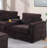 Contemporary Style 4Pc L-Shaped Sectional Set USB Cup Holder Cushion Back Loveseat Plastic Legs Cocktail Ottoman Square Arms Coffee Finish Primary Living Room-647417738