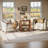 Solid Wood End Table, 3-Tier Side Table