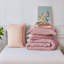 Ensemble d'édredon 7 pièces en microfibre délavée toutes saisons - ensemble de literie matelassée à coutures losangées, housse de couette en duvet synthétique réversible, édredon en microfibre moelleuse respirante-107132395-107132393
