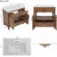Rattan Bathroom Vanity with Ceramic Sink, Featuring Soft Close Doors and Drawers, Free - standing Design and Ample Storage for Modern Bathrooms-533073011