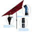 Parasol d'extérieur imperméable avec fonctions polyvalentes pour divers environnements-1267217577