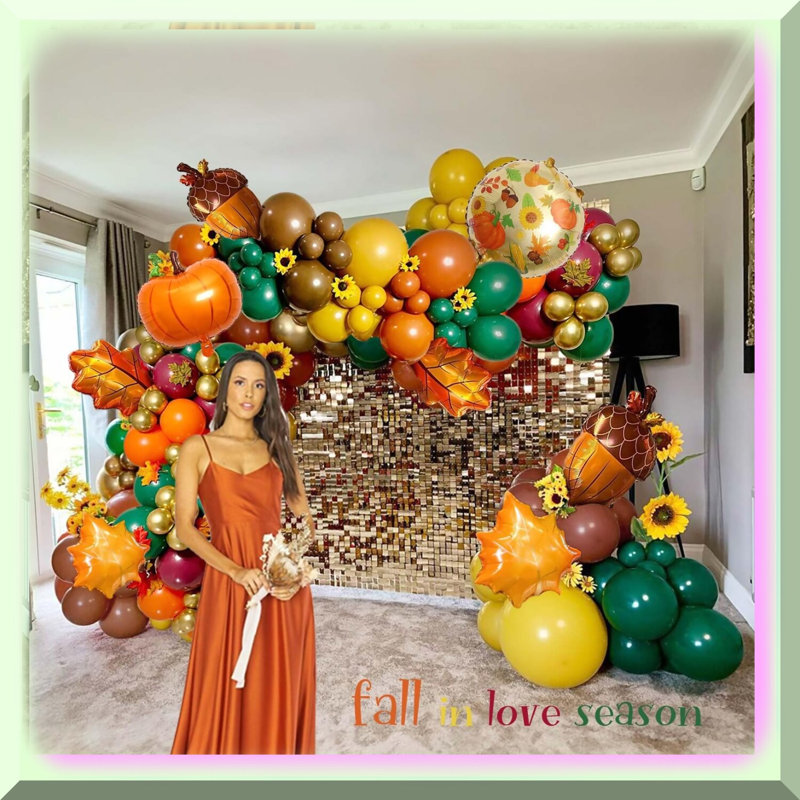 Valentine's Balloon Garland Kit 120Pcs Red Gold