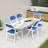 4 Pack Folding Chairs With PU Padded Seats Steel Frame Portable Stackable Indoor/Outdoor Use-1376388913-1376388912