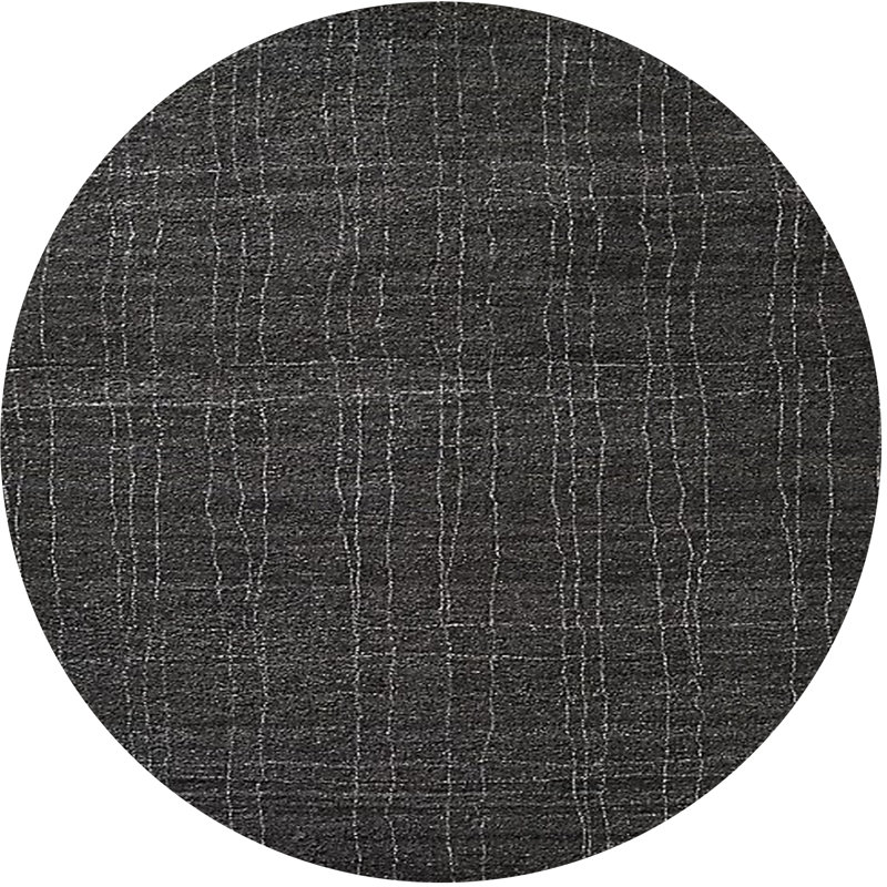 Tapis gris, Rond 6 pi