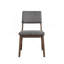 Ensemble de 2 chaises d'appoint en velours côtelé et finition noyer gris Seda-1204323823