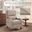 Fauteuil inclinable à pousser avec pédale allongée pour les utilisateurs de plus de 6 pieds-133217411-133664526