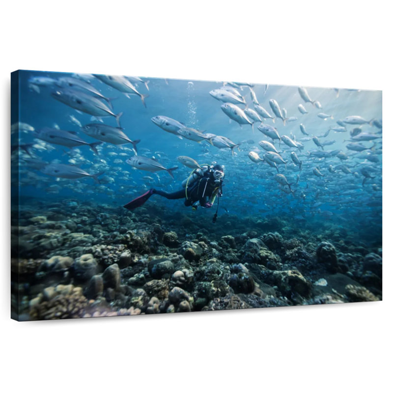 Senne Scuba Diver, 16" H x 24" W