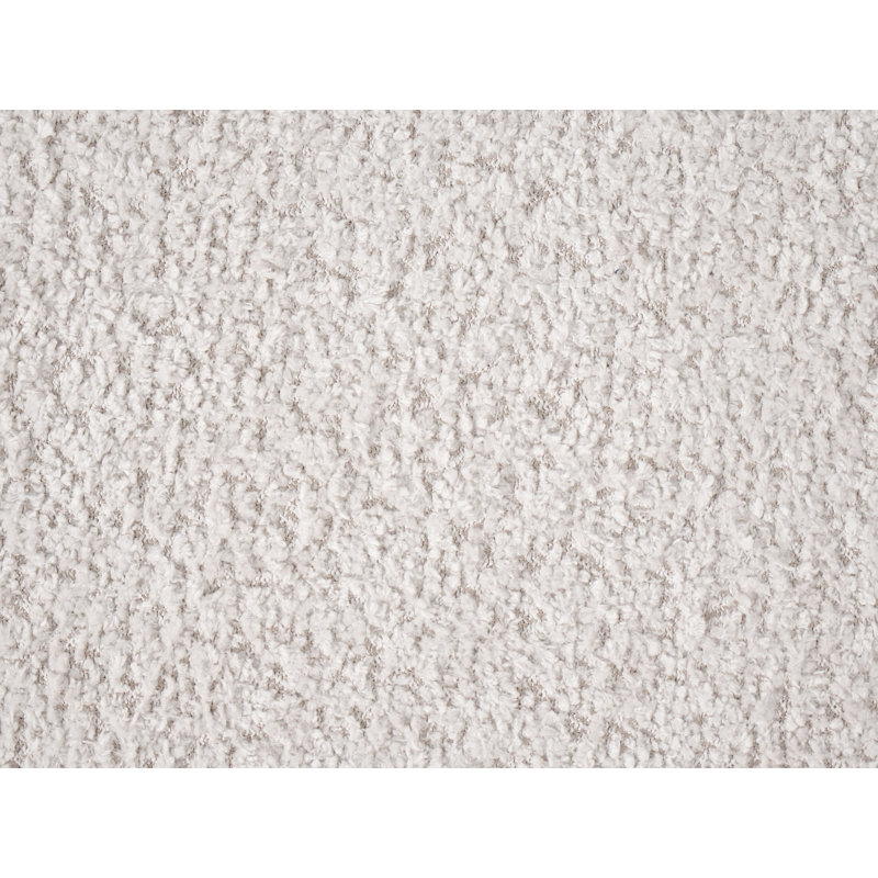 40cm Wide Heart Solid Colour Pouffe Ottoman, Beige