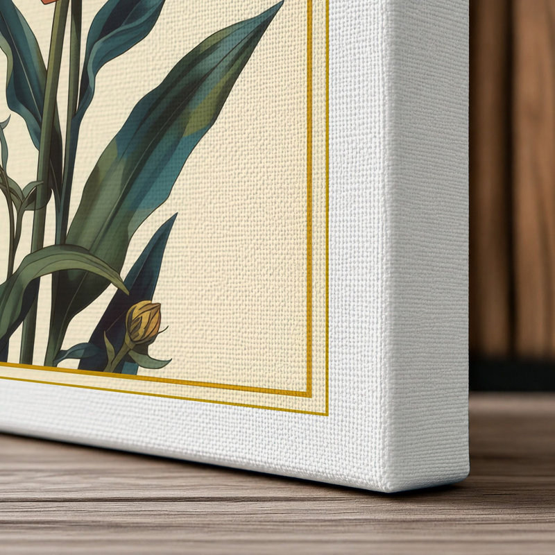 Carnation Bloom Study Botanical - Wrapped Canvas, 24x16 - 61.0 x 40.6 cm, White Border