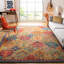 Poulin Wool Blue/Orange Area Rug-33492016