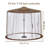 Artudatech Brown Polyester Screen for Canopy