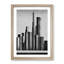 Monochrome City Skyline Abstract No.6 - Wall Art-2102670888-2102670889