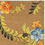 Tapis brun en laine touffeté à la main Chanler-176000274