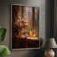 Reproduction encadrée FLORAL Series DCCLXIV - bois massif-1010240176