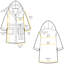 Rocky Fleece Above Knee Bathrobe with Pockets and Hood