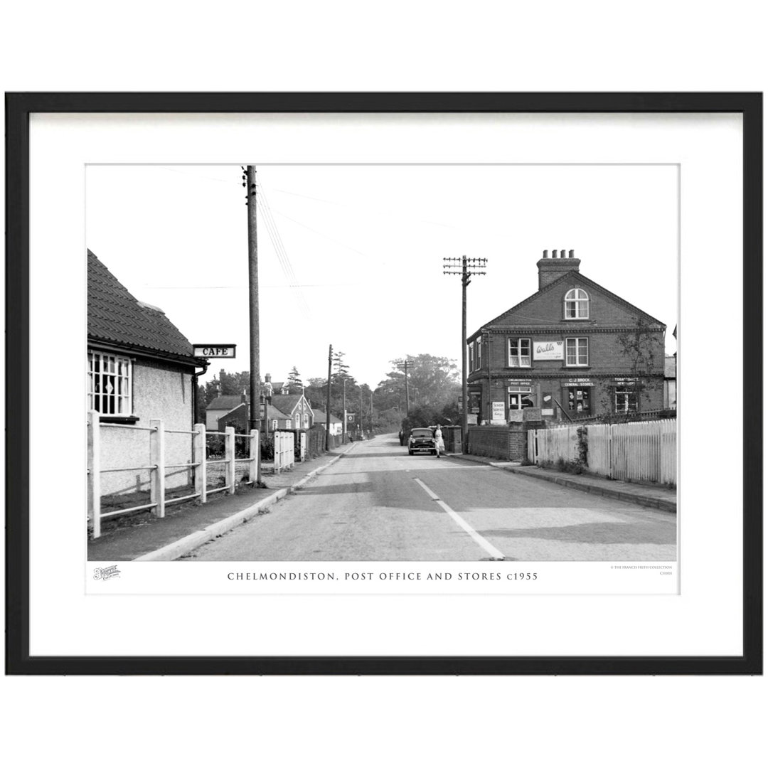 'Chelmondiston, Post Office and Stores C1955' by Francis Frith - Picture Frame Photograph Print on Paper