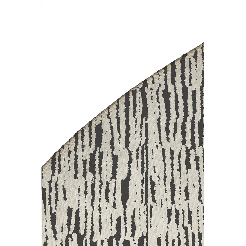 Strands Non-Slip Outdoor Rug, Round 5'