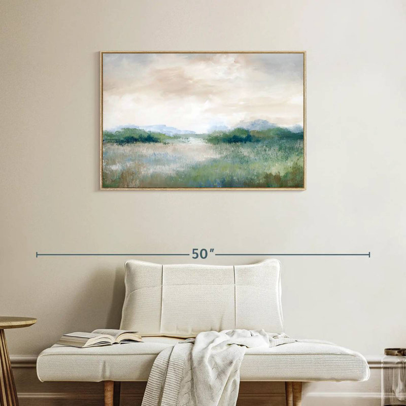 Calmer Vista, Cadre flottant en bois naturel, 37 po x 25 po