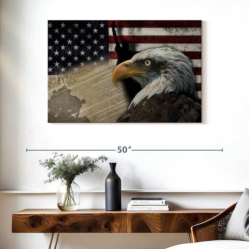 Borges American Symbols, H 26 po x l 39 po
