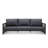 Pawni Teak 99.2'' Outdoor Patio Sofa with Custom Cover