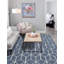 Tapis contemporain bleu Ohanlon-1805974894