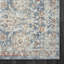 Tapis bleu et beige à motif floral Gerzon-1515462653