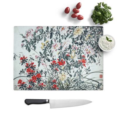 Glass Garden Flowers Vol.12 by Chen Daofu Chopping Board