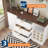 63 Inch Farmhouse Sideboard Buffet with Drawer  Adjustable Shelves,Kitchen Island with Door-Back Rack for Snacks,Coffee Bar Buffet  with Wine Racks Storage for Kitchen Entryway White and Walnut-636630487