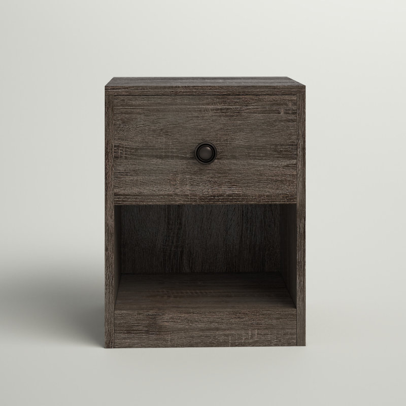 Hoch 1 - Drawer Nightstand, Gray